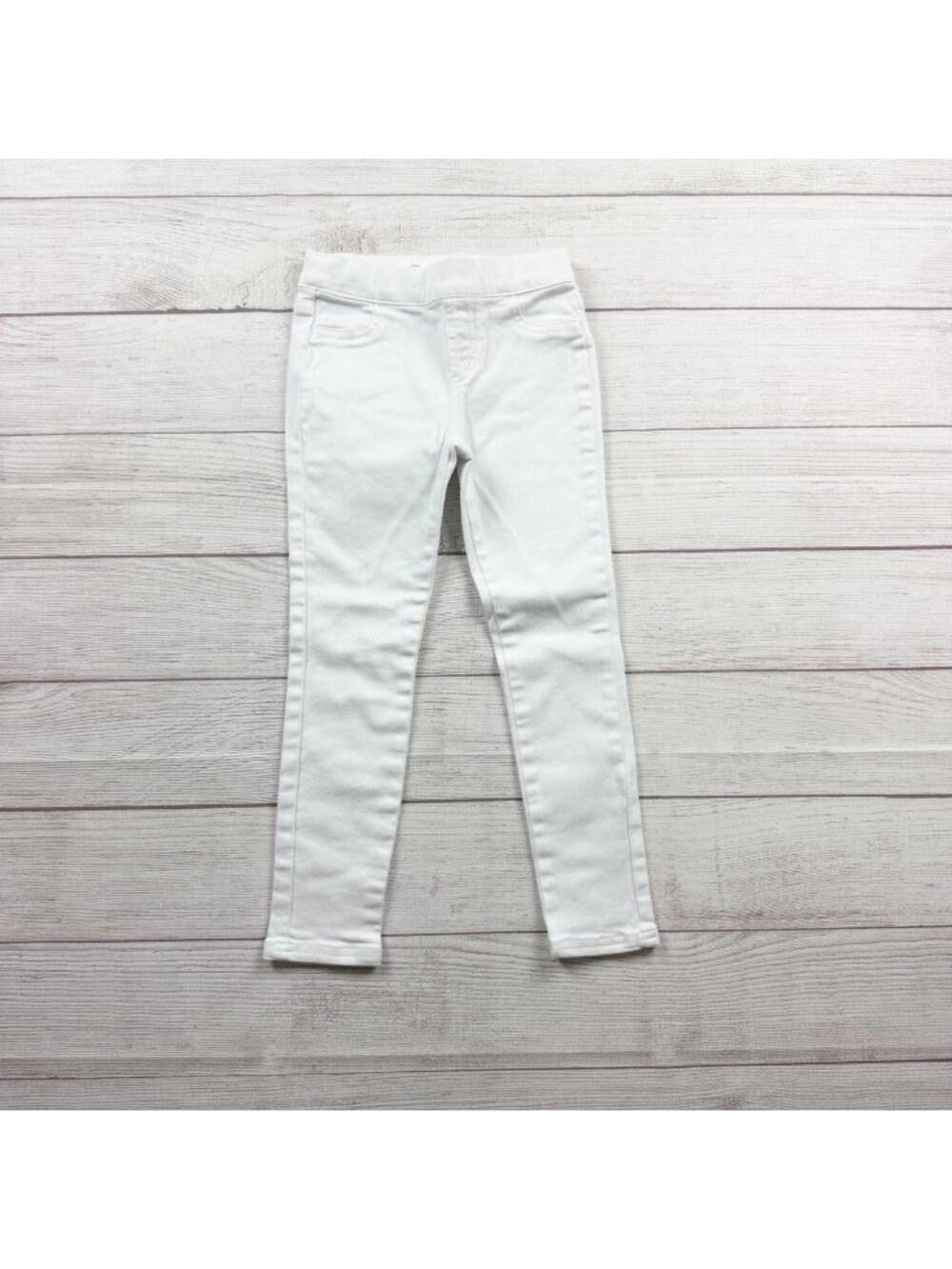 Vineyard Vines Girls White Jeggings Jeans Adjustable Waist Stretch 6